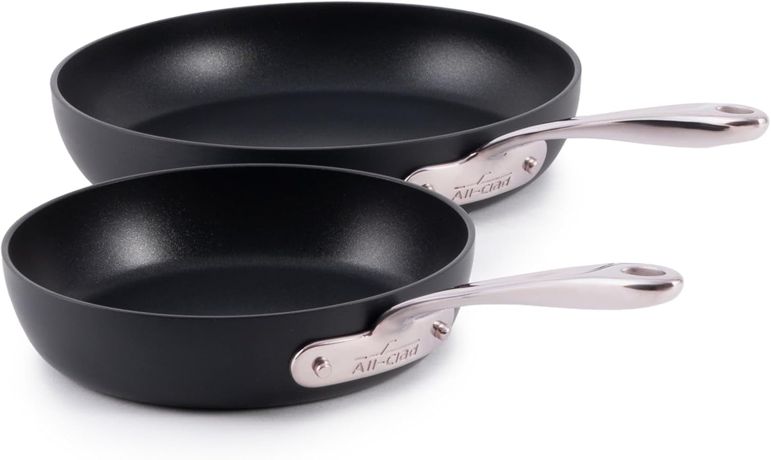 All-Clad HA1 Expert Hard Anodized Nonstick Fraying Pan 10" Skillet, Dishwasher-Safe, Oven-Safe Up to 500°F Compatible with All Stovetops (Gas, Electric & Induction) - Black