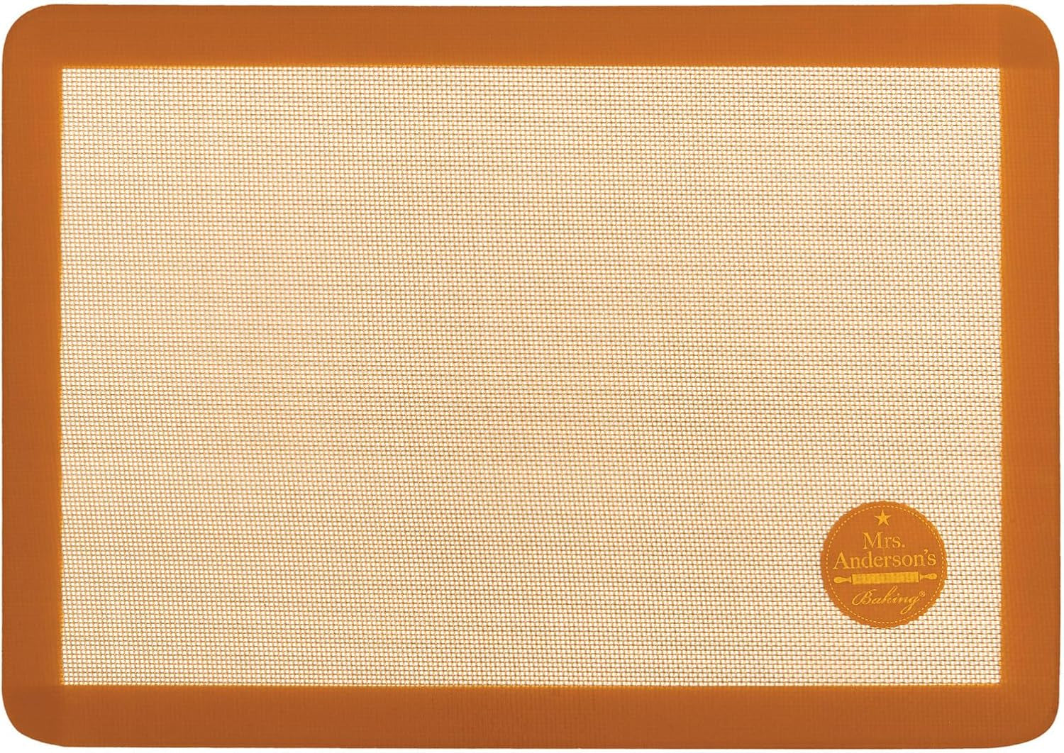 Mrs. Anderson's Baking Non-Stick Silicone Baking Mat - Reusable Oven Liner & Pastry Mat - For Breads, Cookies, Roasting & More - Baker’s Essentials - Heat-Resistant to 480°F - Toaster Oven Baking Mat