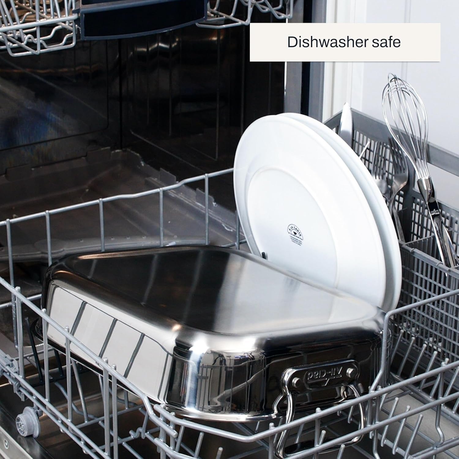 All-Clad Specialty Stainless Steel Roaster and Nonstick Rack 16x13x5 I