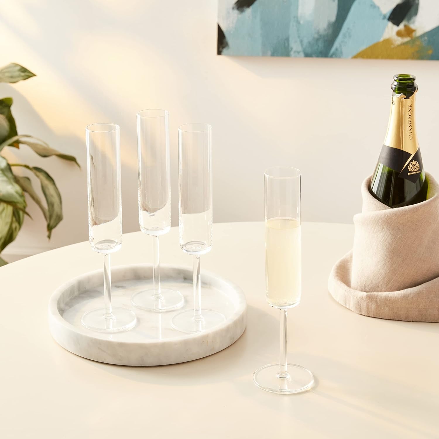 SCHOTT ZWIESEL Modo Champagne Glass (Set of 4), Champagne Glasses with