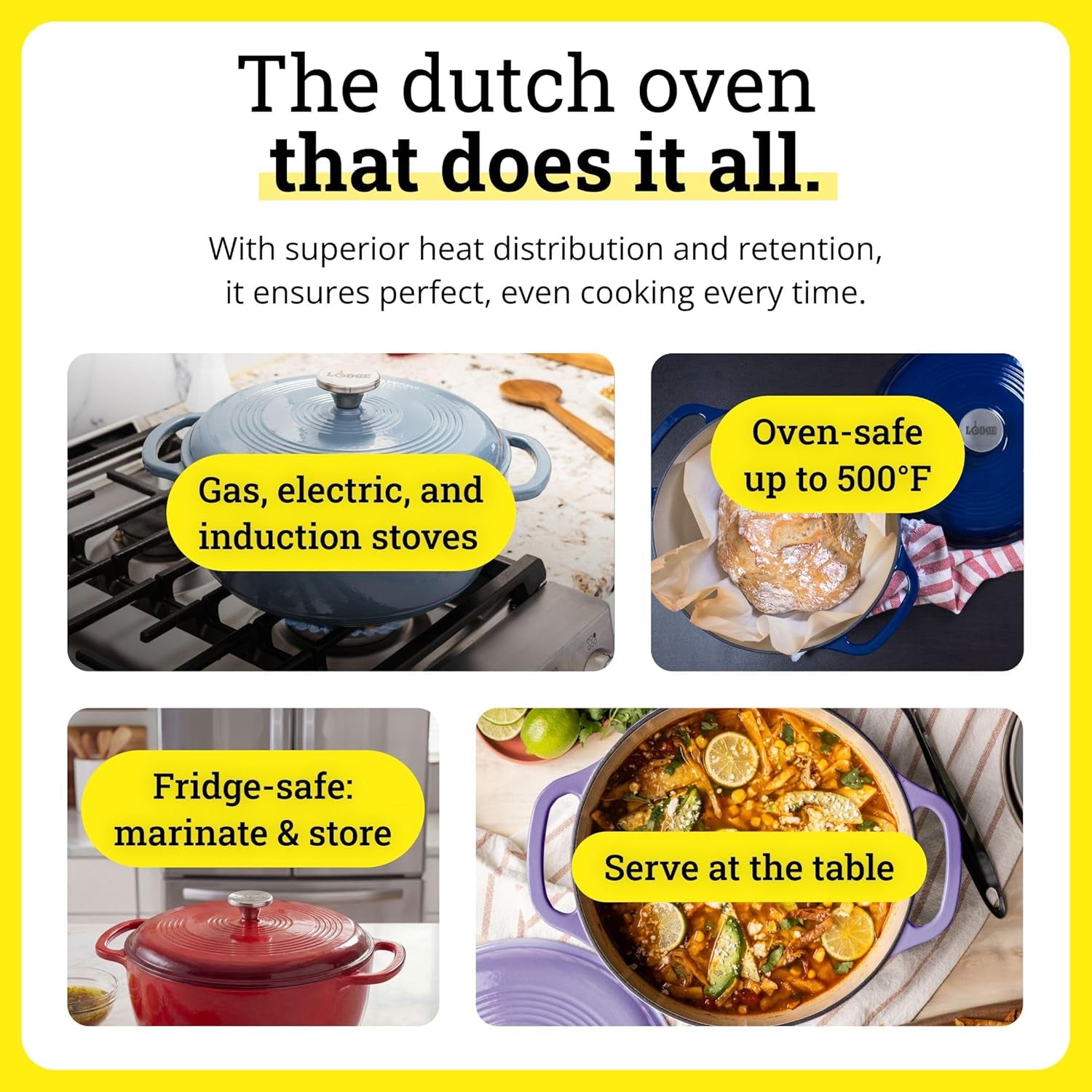 Lodge Enameled 6-Quart Dutch Oven