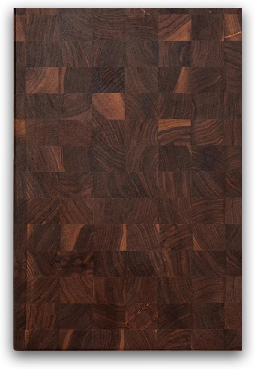 John Boos CCB Series Rectangular Wooden Walnut Cutting Board 18”x12” – 1.75” Thick, 12-lb Reversible Butcher Block with End-Grain & Finger Grips – Made in the USA