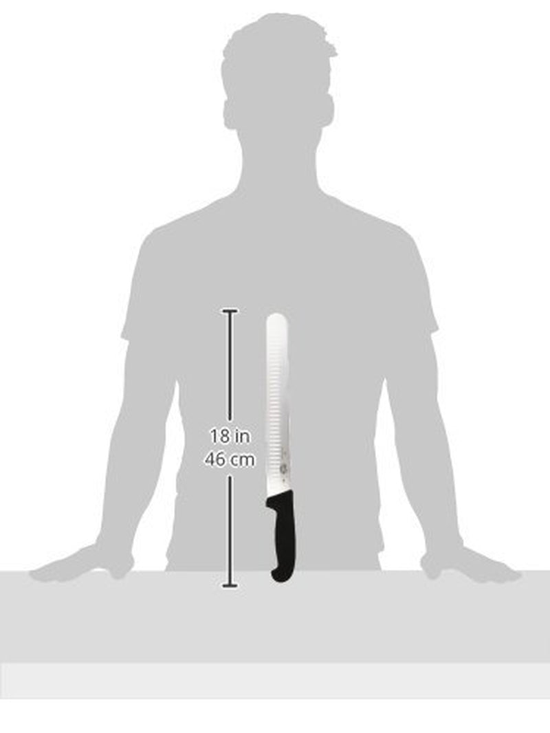 Victorinox 12 Inch Slicing Knife with Granton Blade and Fibrox Pro Handle