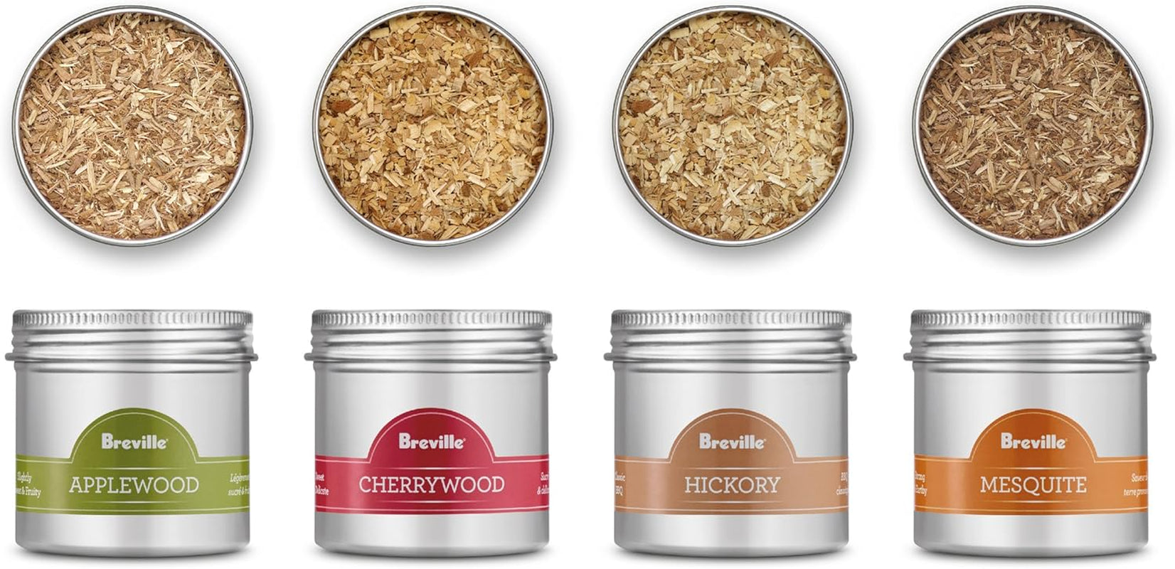 Breville Commercial BSM600AWC Wood Chip Kit for Smoking Gun Pro, 4 Pie