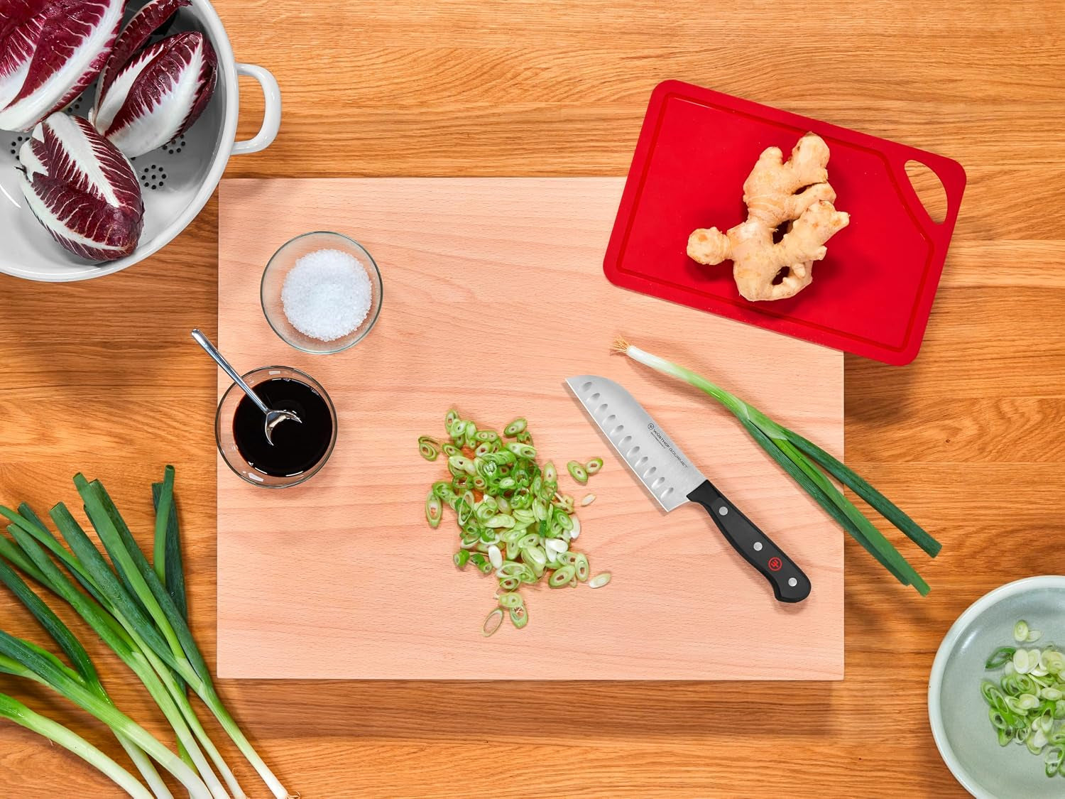 WÜSTHOF Gourmet 5" Hollow Edge Santoku Knife
