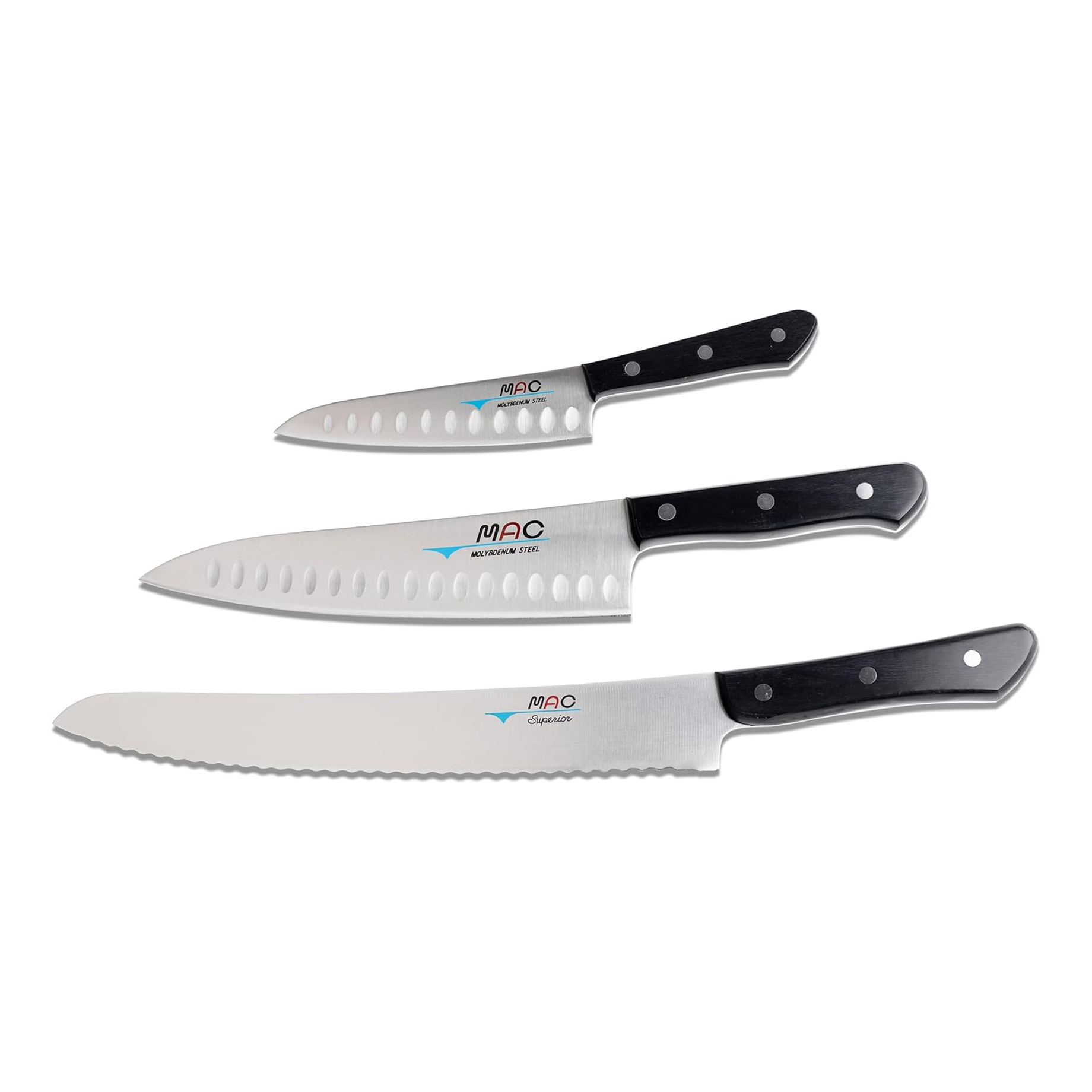 MAC Knife CHEF-32 Chef Series 3 Piece Starter Knife Set