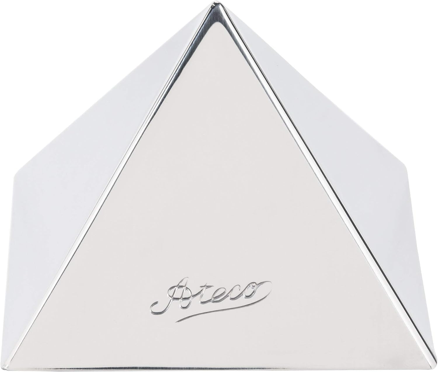 Ateco 4936 Stainless Steel Medium Pyramid Mold, Set of 2, 3.5 by 2.5-I
