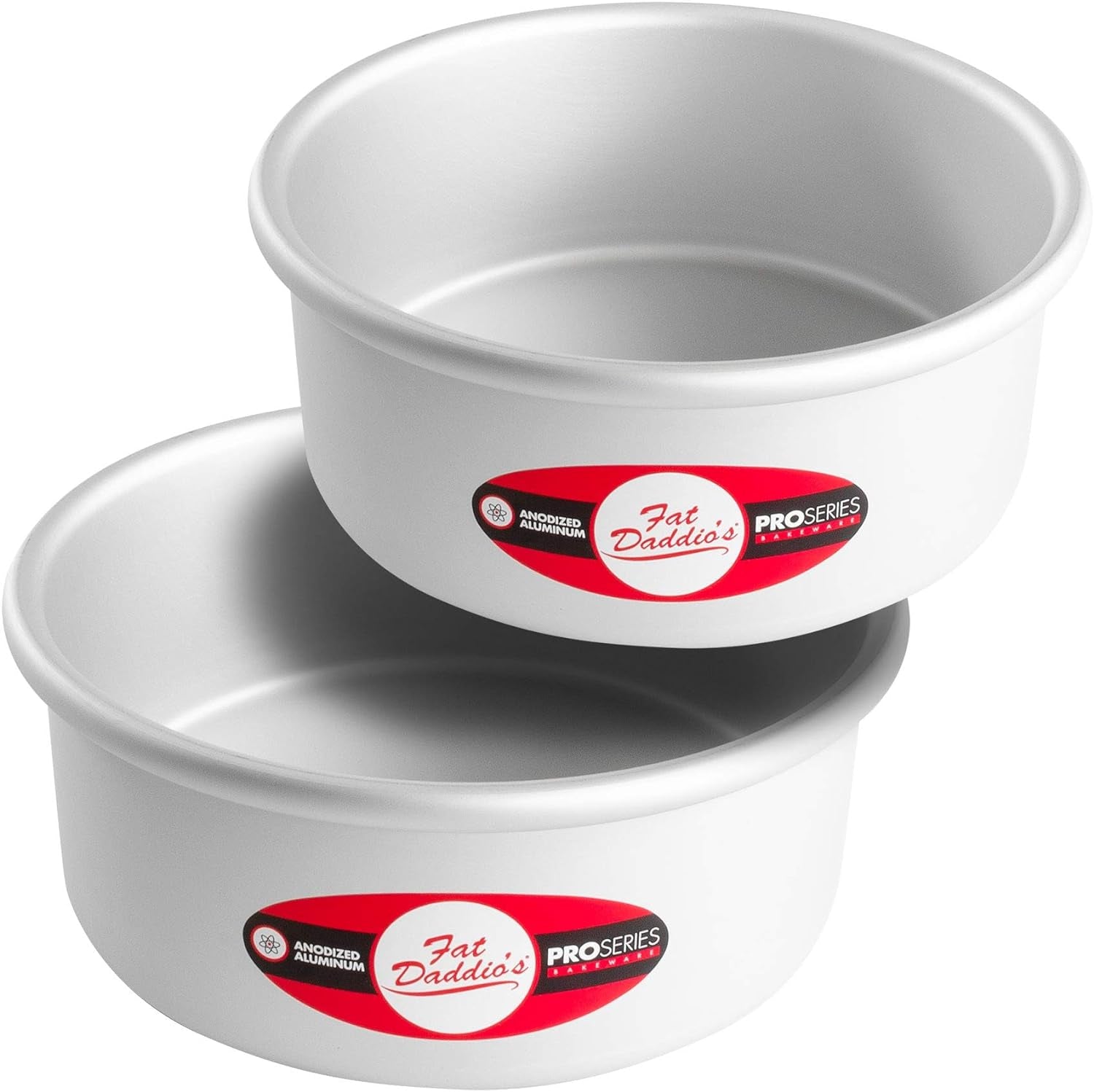 Anodized Aluminum Round Cake Pans Set of 2, 7 x 3 Inch