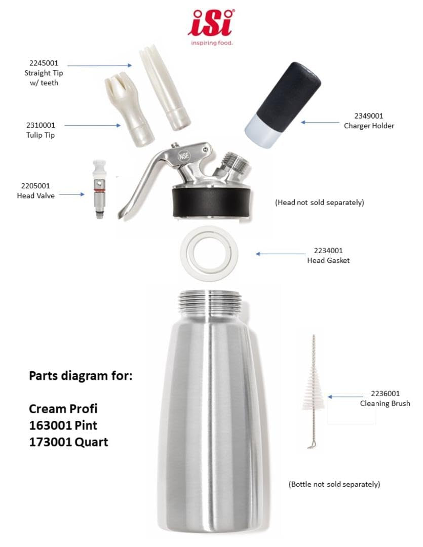 iSi Gourmet Whip Plus 1-Quart Cream Whipper