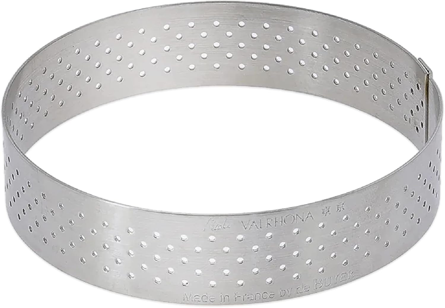 de Buyer Perforated Round Tart Ring - 3” Diameter, 0.8” Height - Perfe
