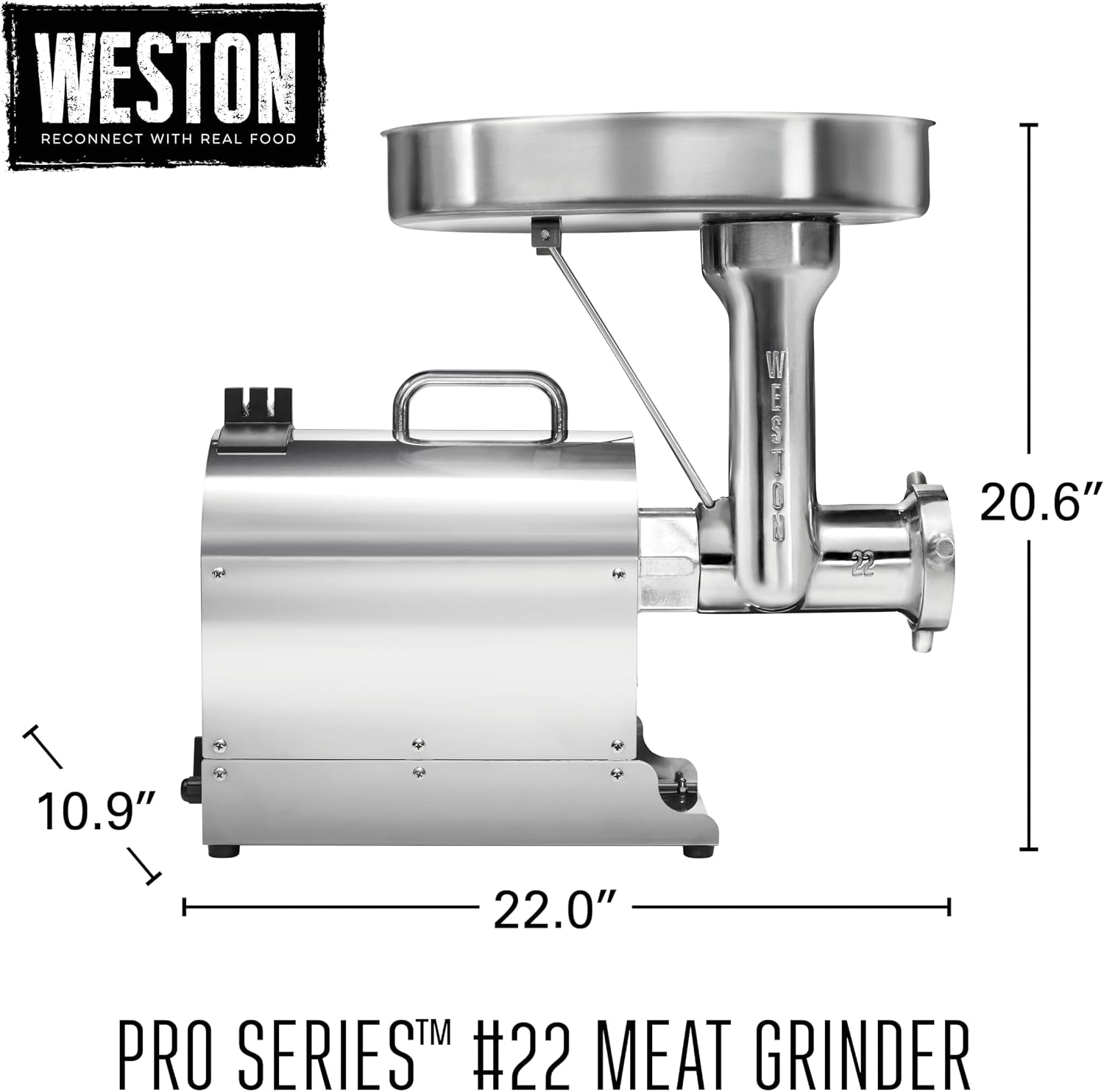 Weston #22 Pro Series Meat Grinder