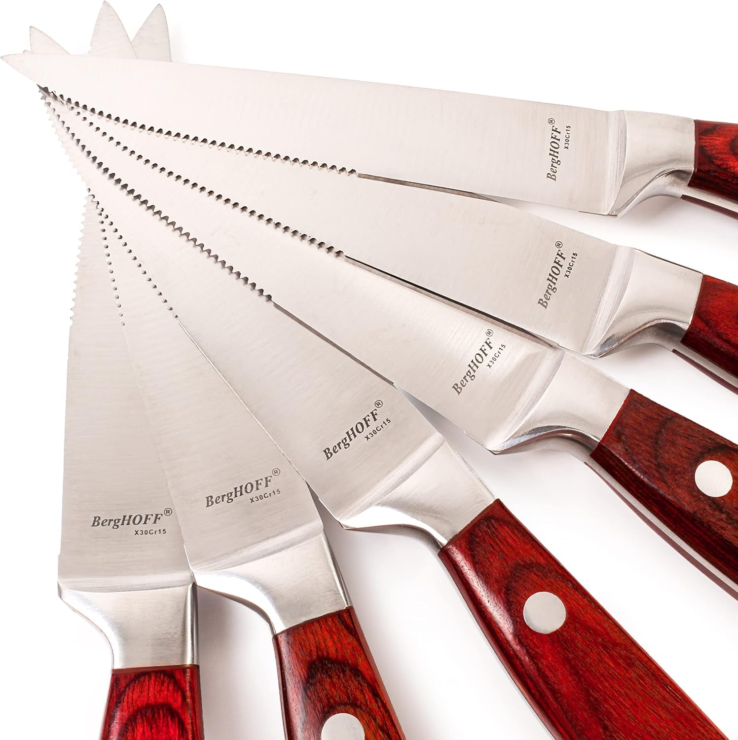12 Piece Pakka Wood Steak Knife Set