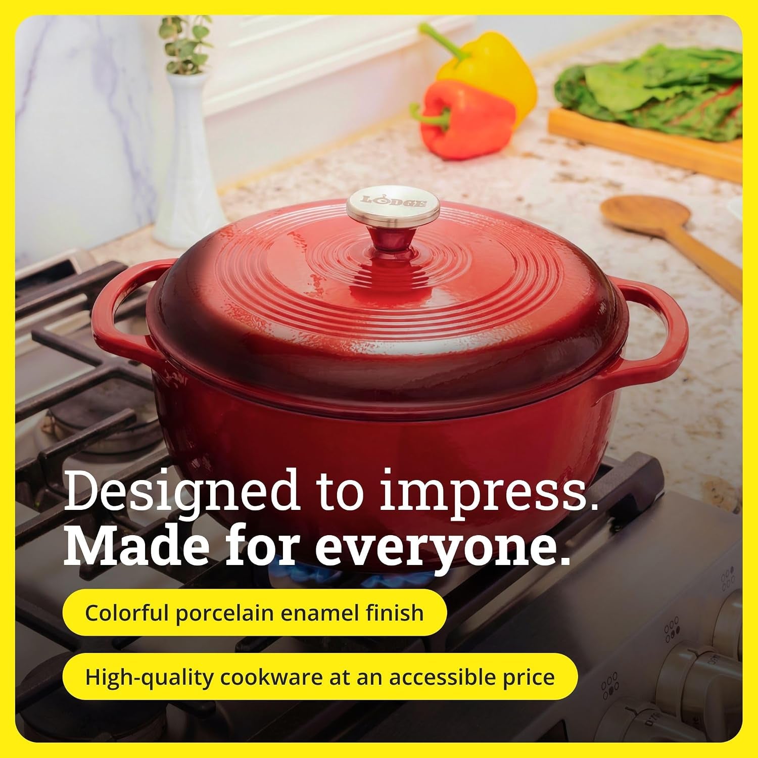 Lodge Enameled 6-Quart Dutch Oven