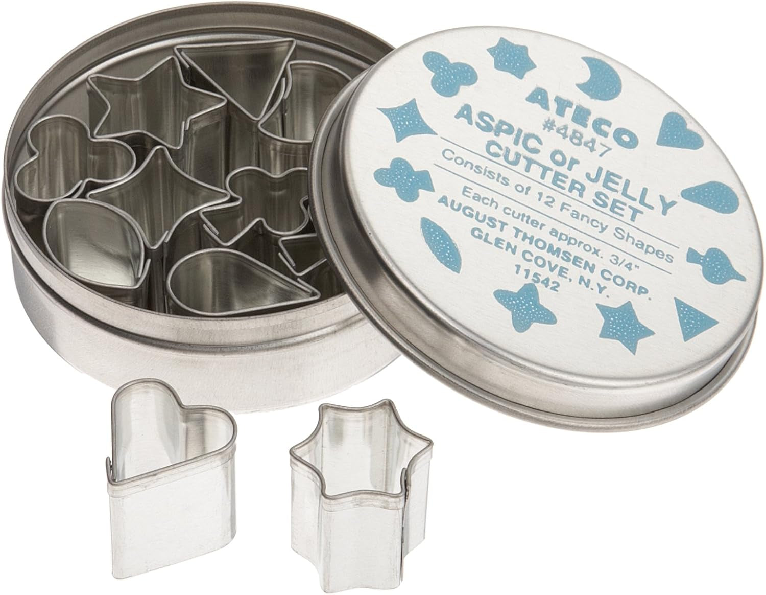 Ateco 3/4-Inch Aspic Cutters, Set of 12