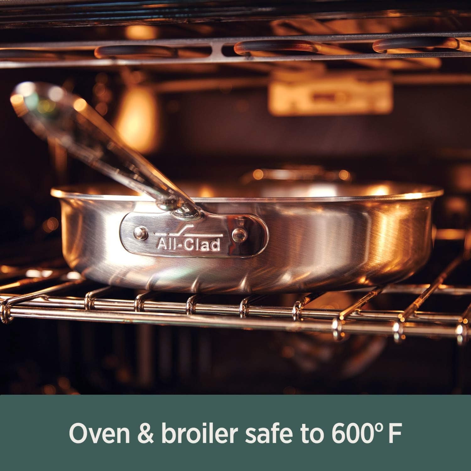 All-Clad D5 5-Ply Brushed Stainless Steel Stockpot 8 Quart Induction Oven Broiler Safe 600F Pots and Pans, Cookware Silver