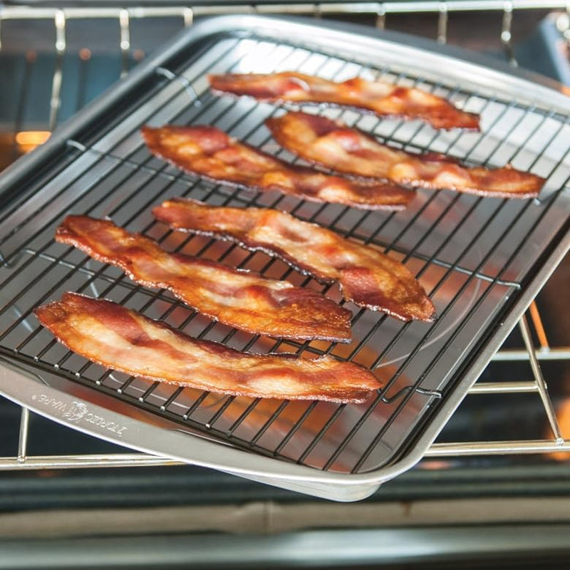 Nordic Ware Naturals Half Sheet Pan with Cooling Rack Set