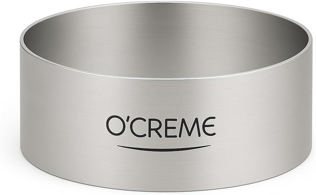 O'Creme Cake Ring Sturdy Stainless Steel Round Mousse Cake Ring Mold f