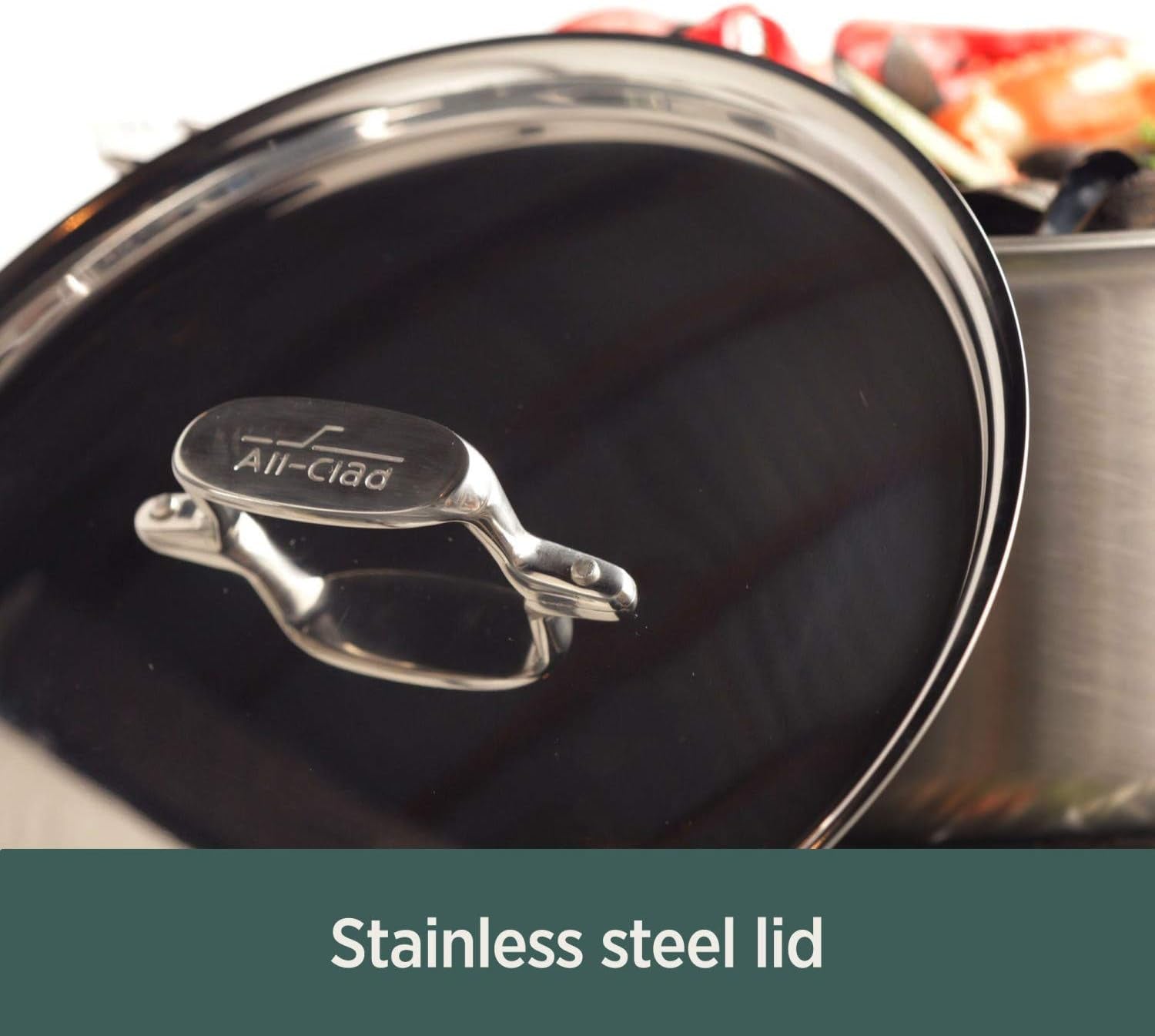 All-Clad D5 5-Ply Brushed Stainless Steel Stockpot 8 Quart Induction Oven Broiler Safe 600F Pots and Pans, Cookware Silver