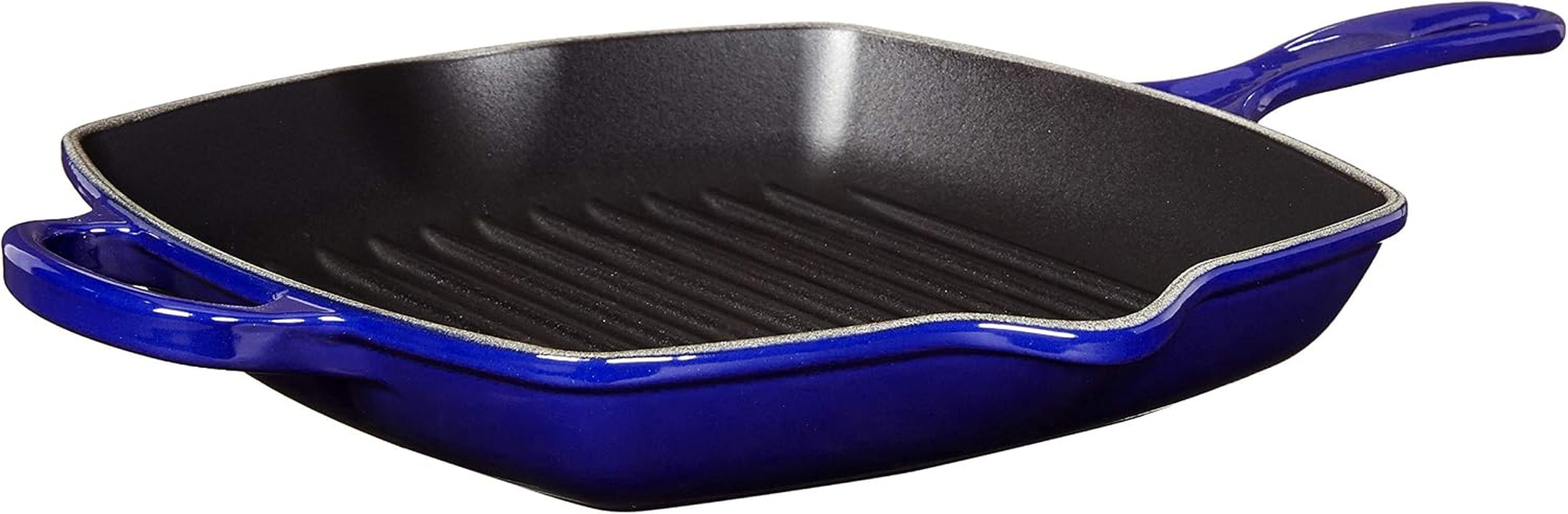 Le Creuset Enameled Cast Iron Signature Square Skillet Grill, 10.25"