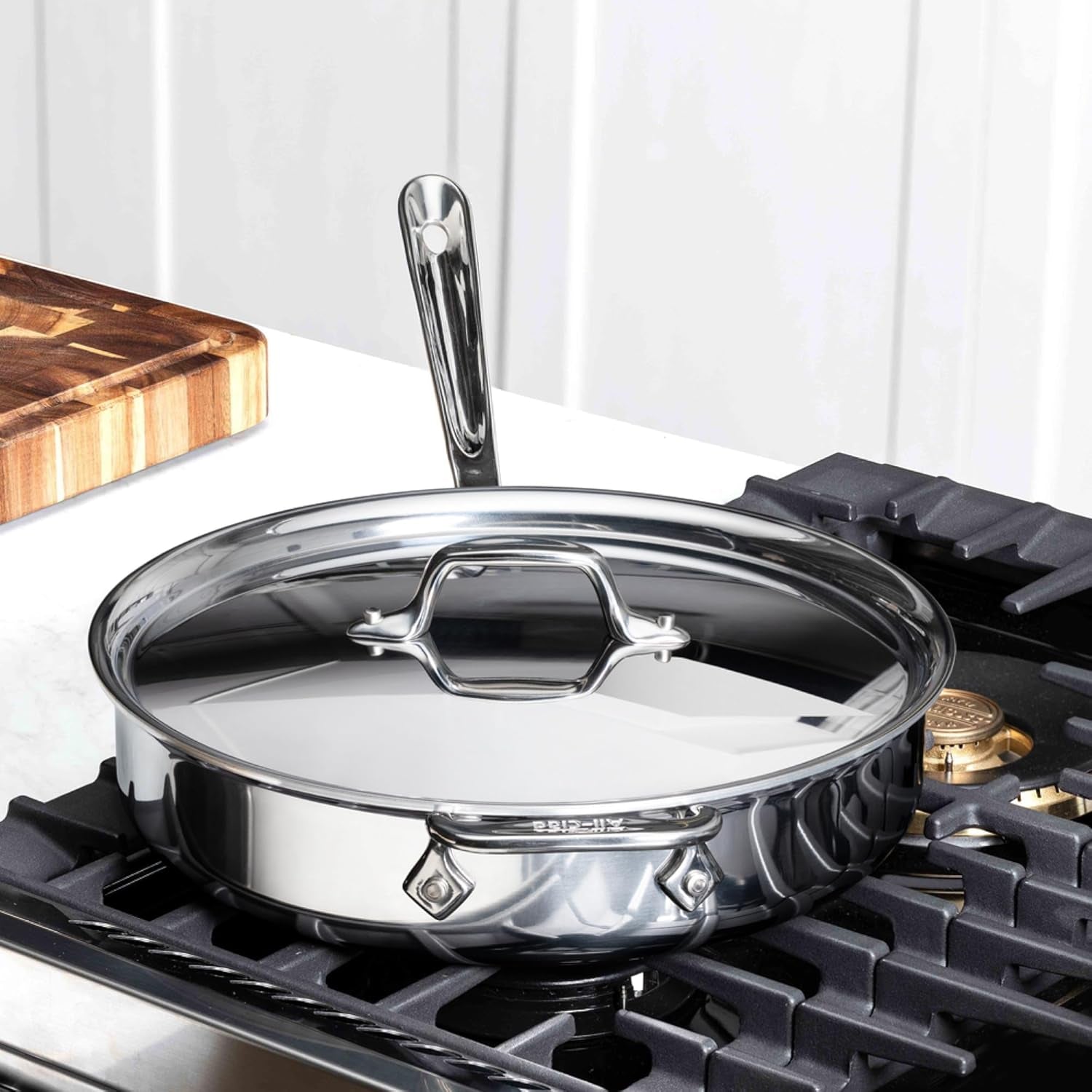 All-Clad D3® Stainless Steel 3 Quart Covered Sauté Pan