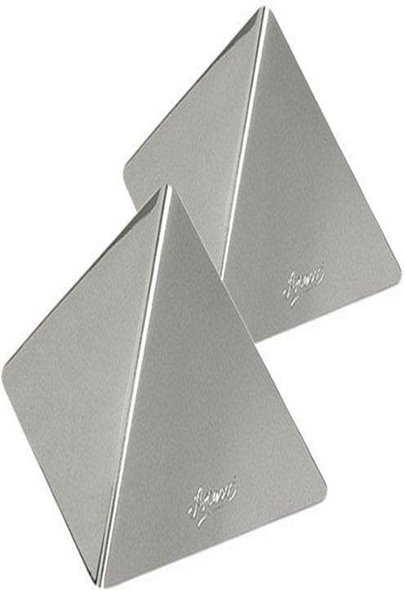 Ateco 4936 Stainless Steel Medium Pyramid Mold, Set of 2, 3.5 by 2.5-I