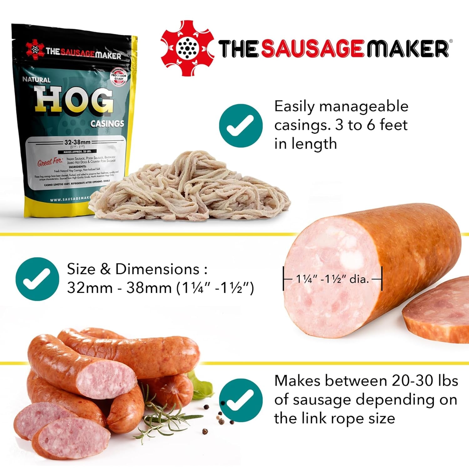 The Sausage Maker Natural Hog Casings