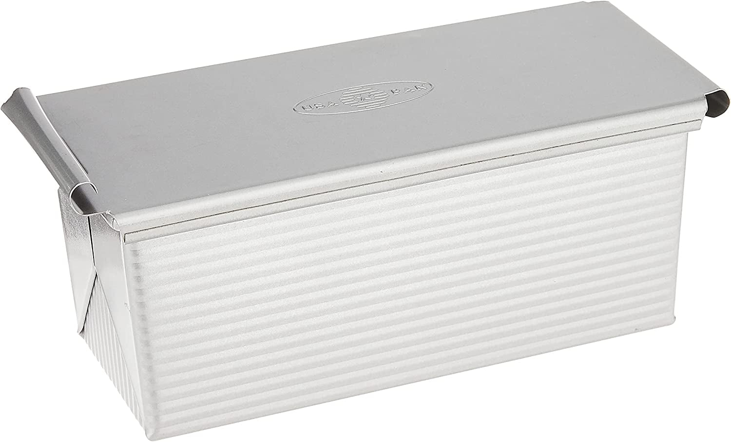 USA Pan Bakeware Pullman Loaf Pan With Cover, 9 x 4 inch, Nonstick & Q