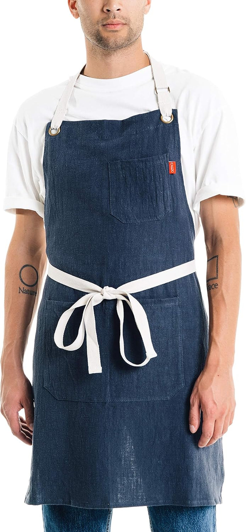 Adjustable Linen Kitchen Apron
