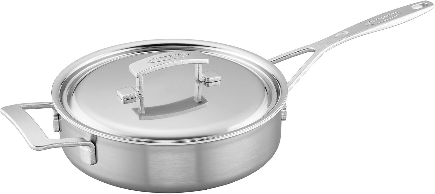 Demeyere Industry 5, 3-qt Stainless Steel Saute Pan with Handle Helper