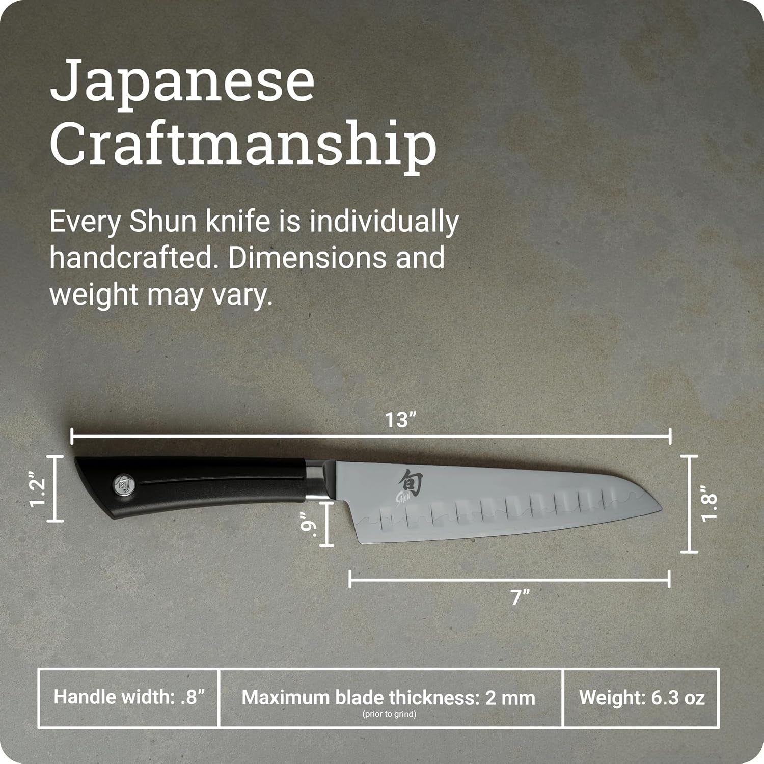 Shun Sora 7" Hollow Ground Santoku Knife