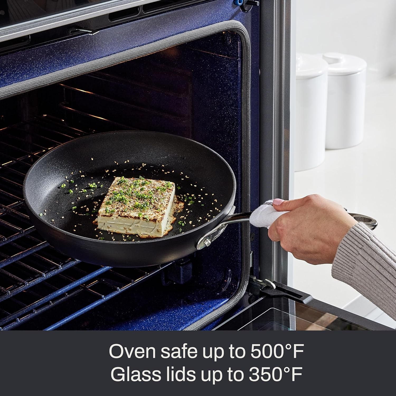 All-Clad HA1 Expert Hard Anodized Nonstick Fraying Pan 10" Skillet, Dishwasher-Safe, Oven-Safe Up to 500°F Compatible with All Stovetops (Gas, Electric & Induction) - Black