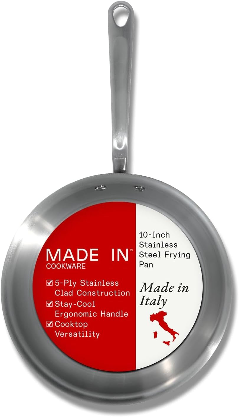 Made In 12-Inch Stainless Clad Fry Pan
