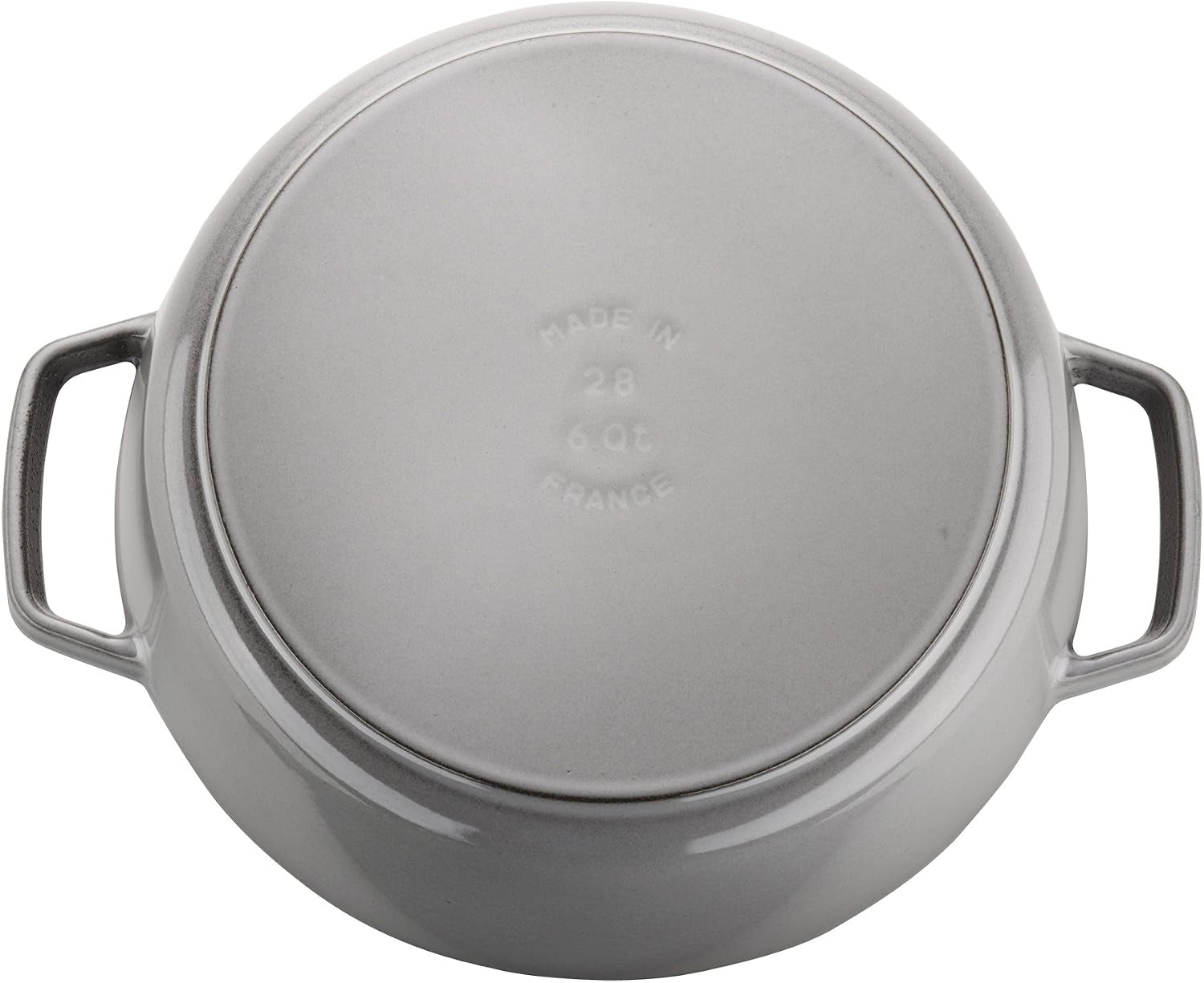 Staub 6-Quart Shallow Wide Round Cocotte - Graphite Grey