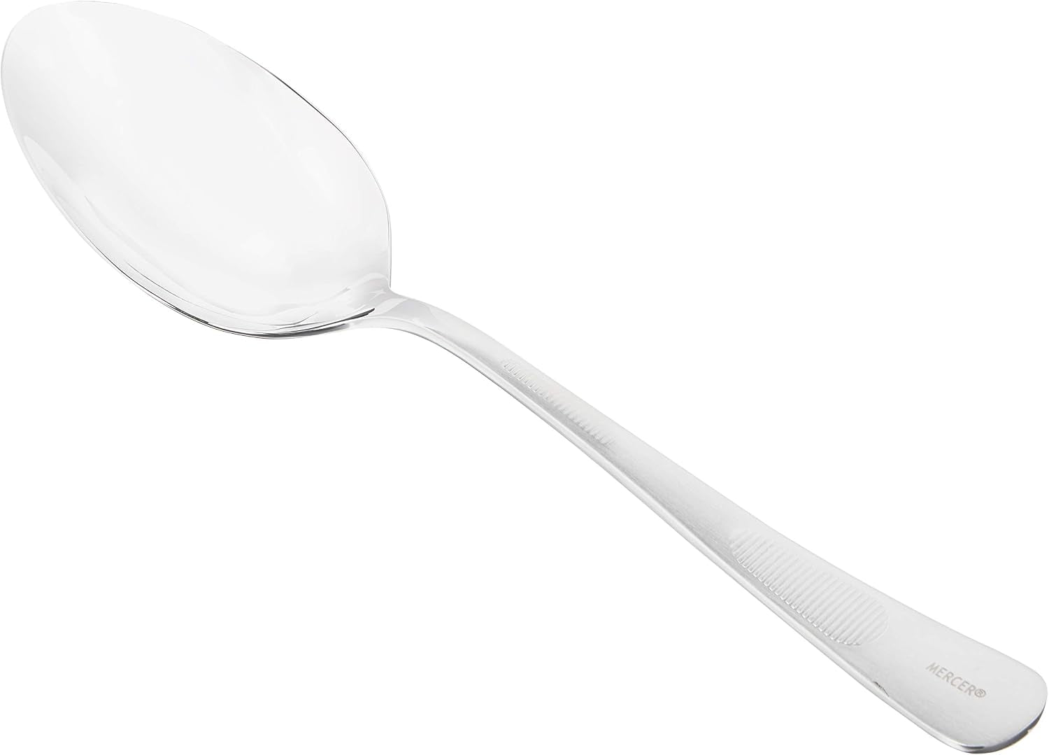 Mercer Culinary 18-8 Stainless Steel Plating Spoon with Solid Bowl, 9