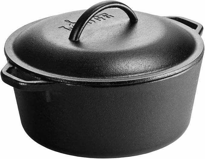 Lodge 5-Quart Cast Iron Dutch Oven