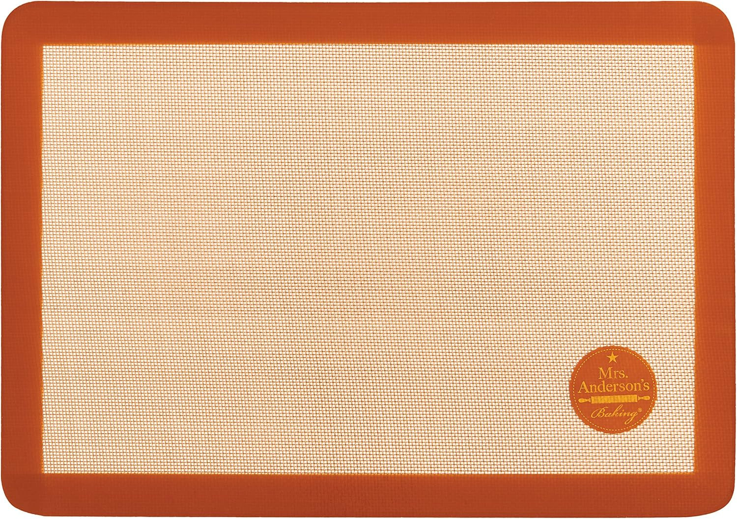 Mrs. Anderson's Baking Non-Stick Silicone Baking Mat - Reusable Oven Liner & Pastry Mat - For Breads, Cookies, Roasting & More - Baker’s Essentials - Heat-Resistant to 480°F - Toaster Oven Baking Mat
