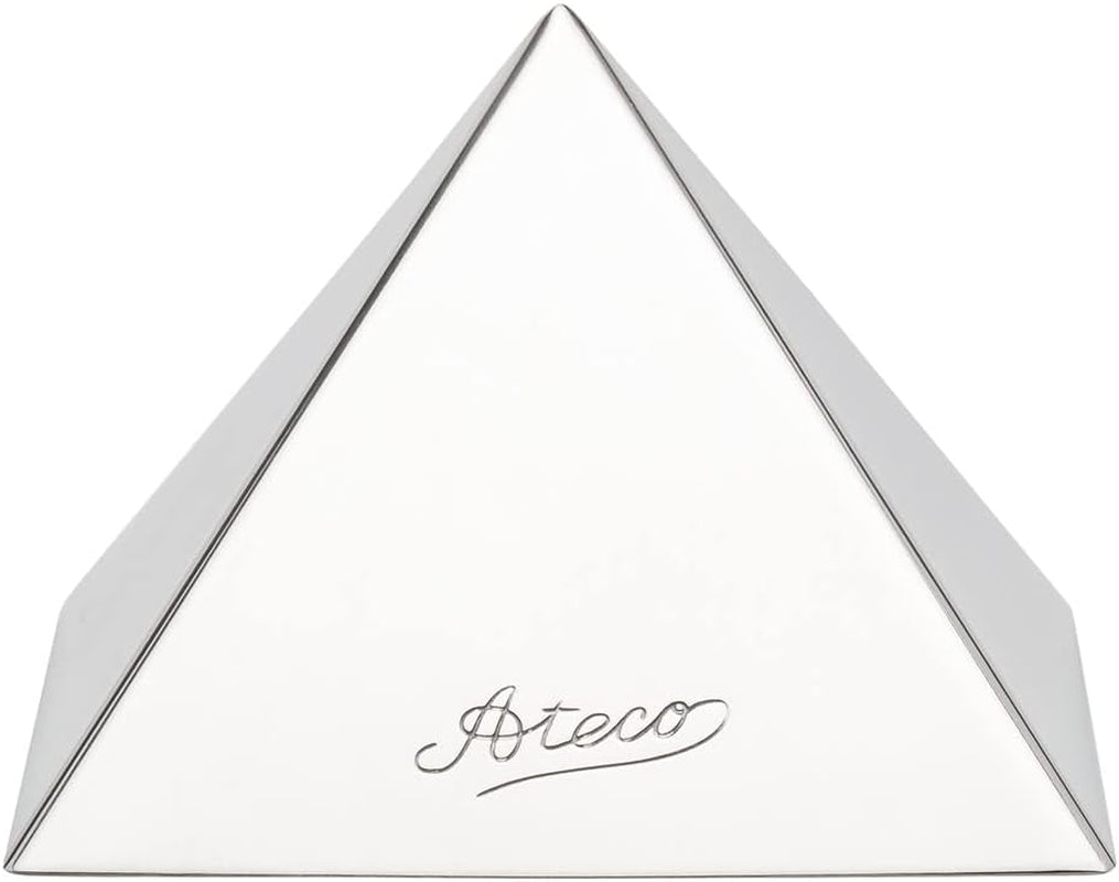 Ateco 4936 Stainless Steel Medium Pyramid Mold, Set of 2, 3.5 by 2.5-I