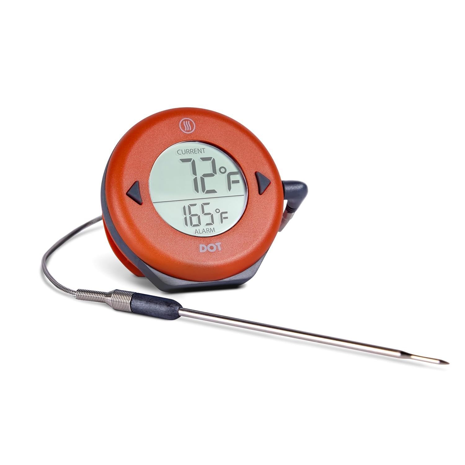 ThermoWorks DOT — Chefs’ Favorite Simple Alarm Thermometer - Cayenne P