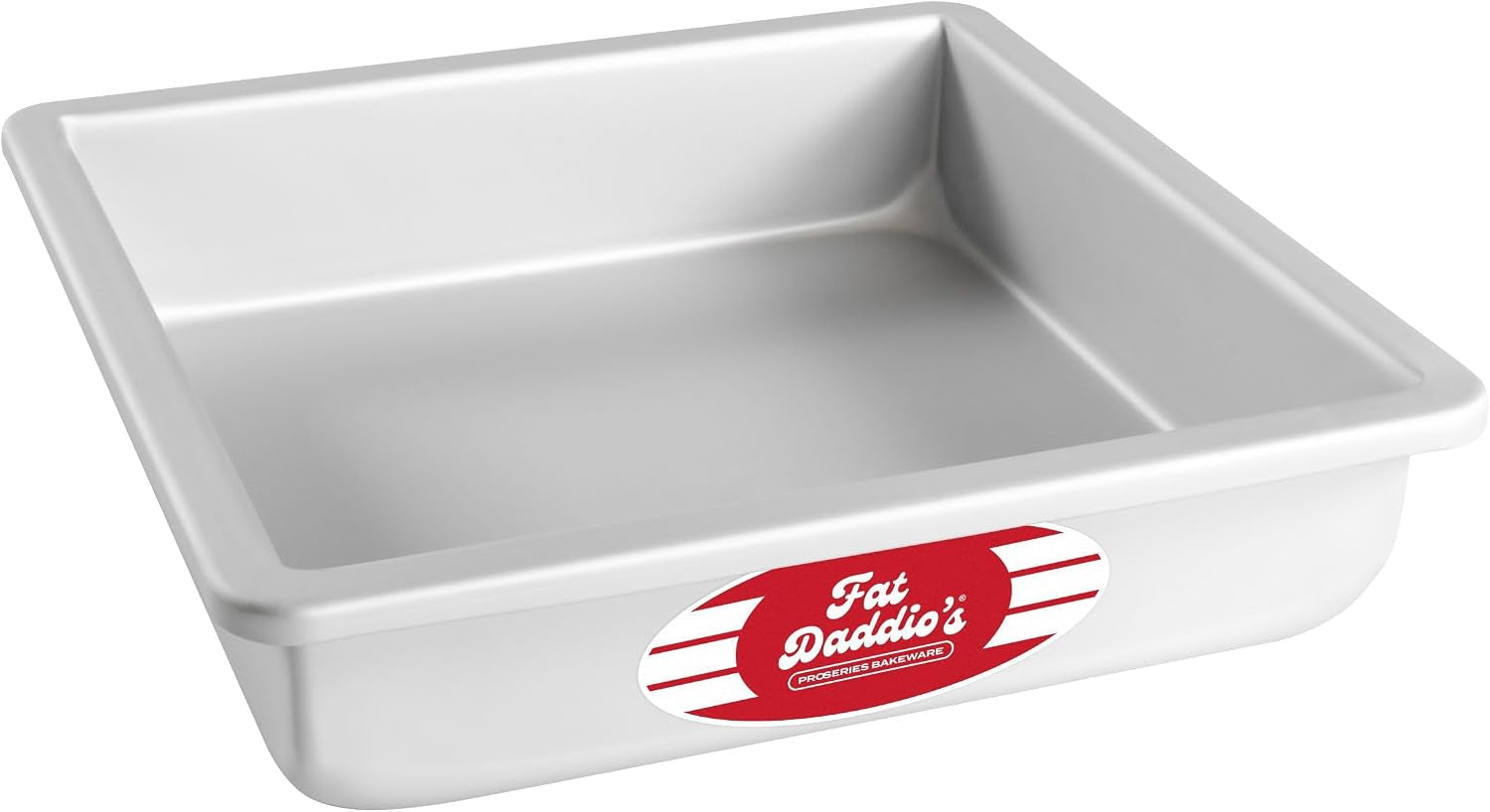 Fat Daddio's PSQ-882 Anodized Aluminum Square Cake Pan, 8 x 2 Inch