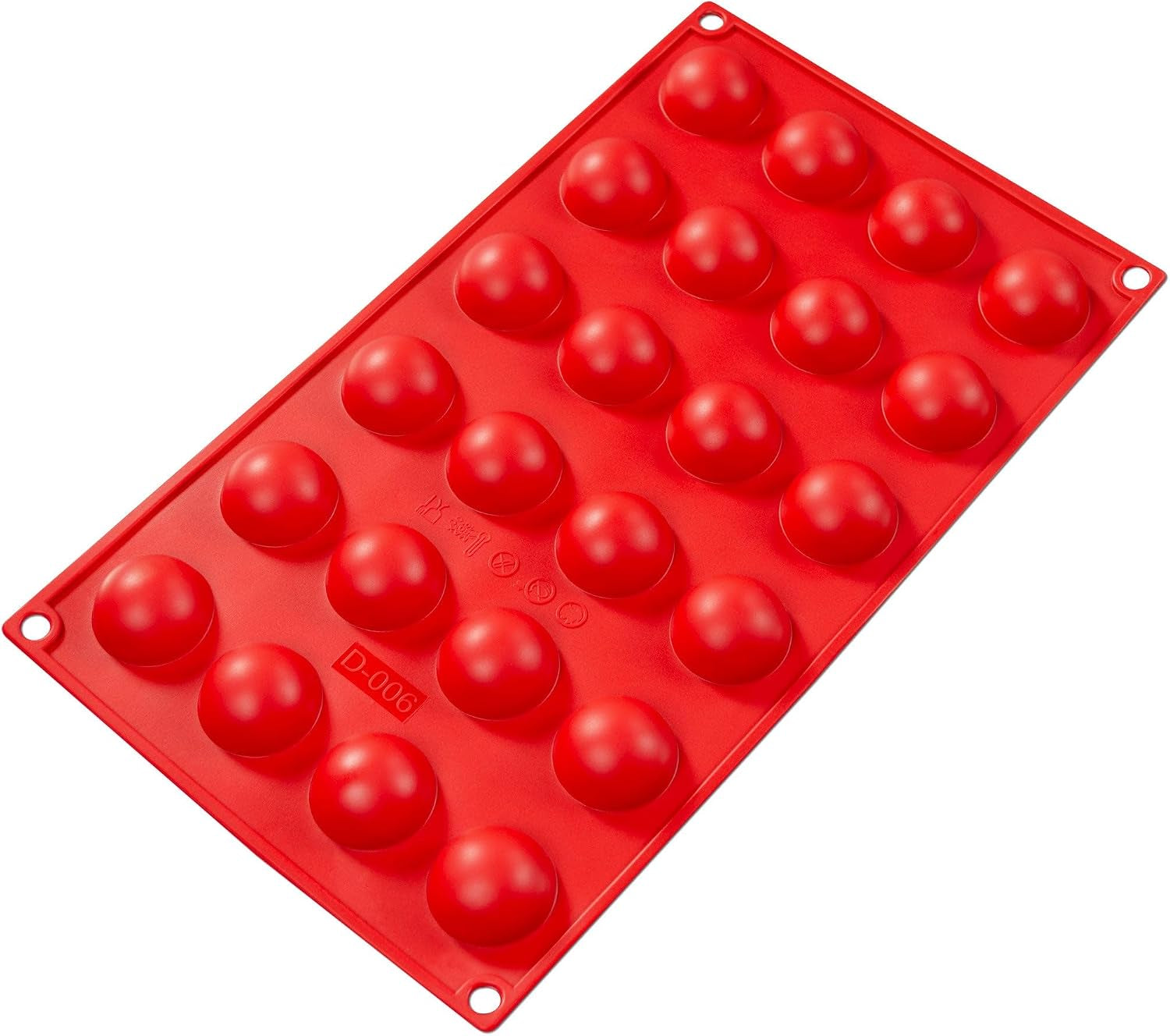 Fat Daddio's SMF-006 Silicone Bakeware 24-Cavity Hemisphere (0.3 oz)