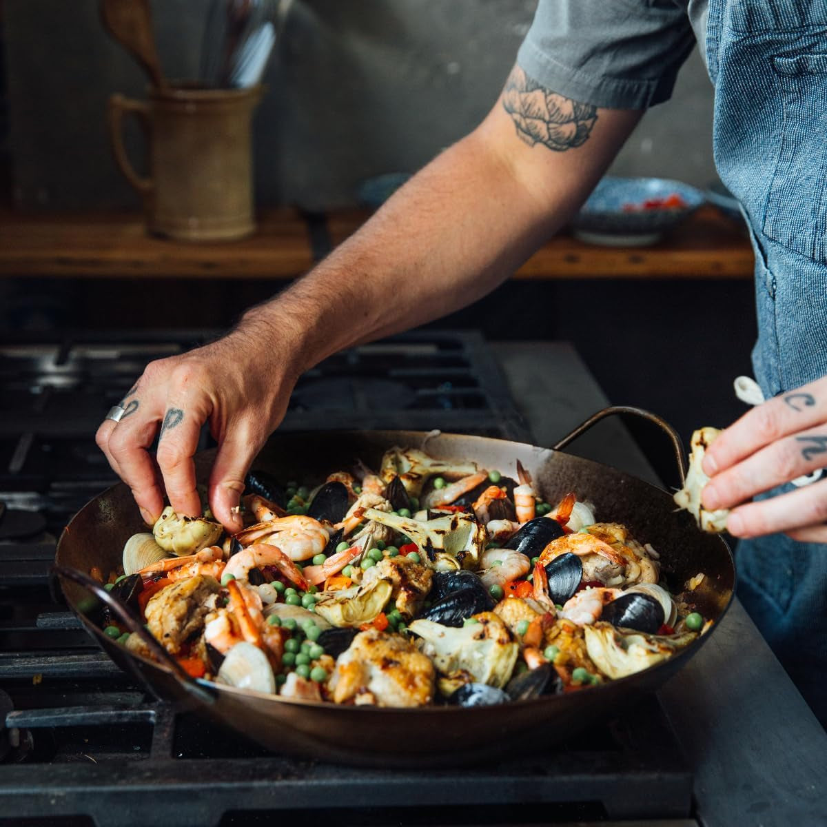 Matfer Bourgeat 14-Inch Carbon Steel Paella Pan
