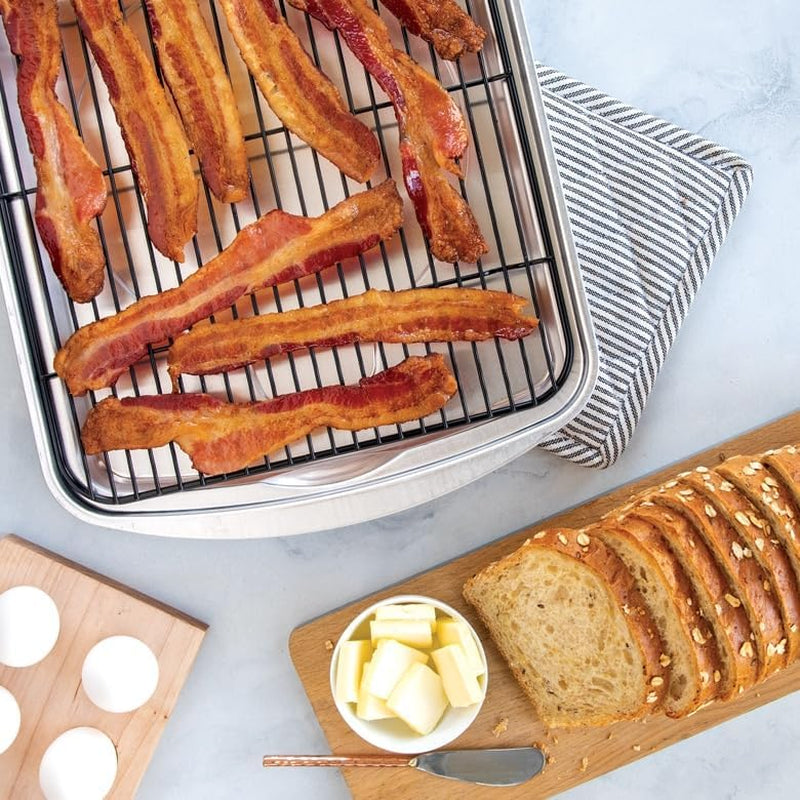 Nordic Ware Naturals Half Sheet Pan with Cooling Rack Set