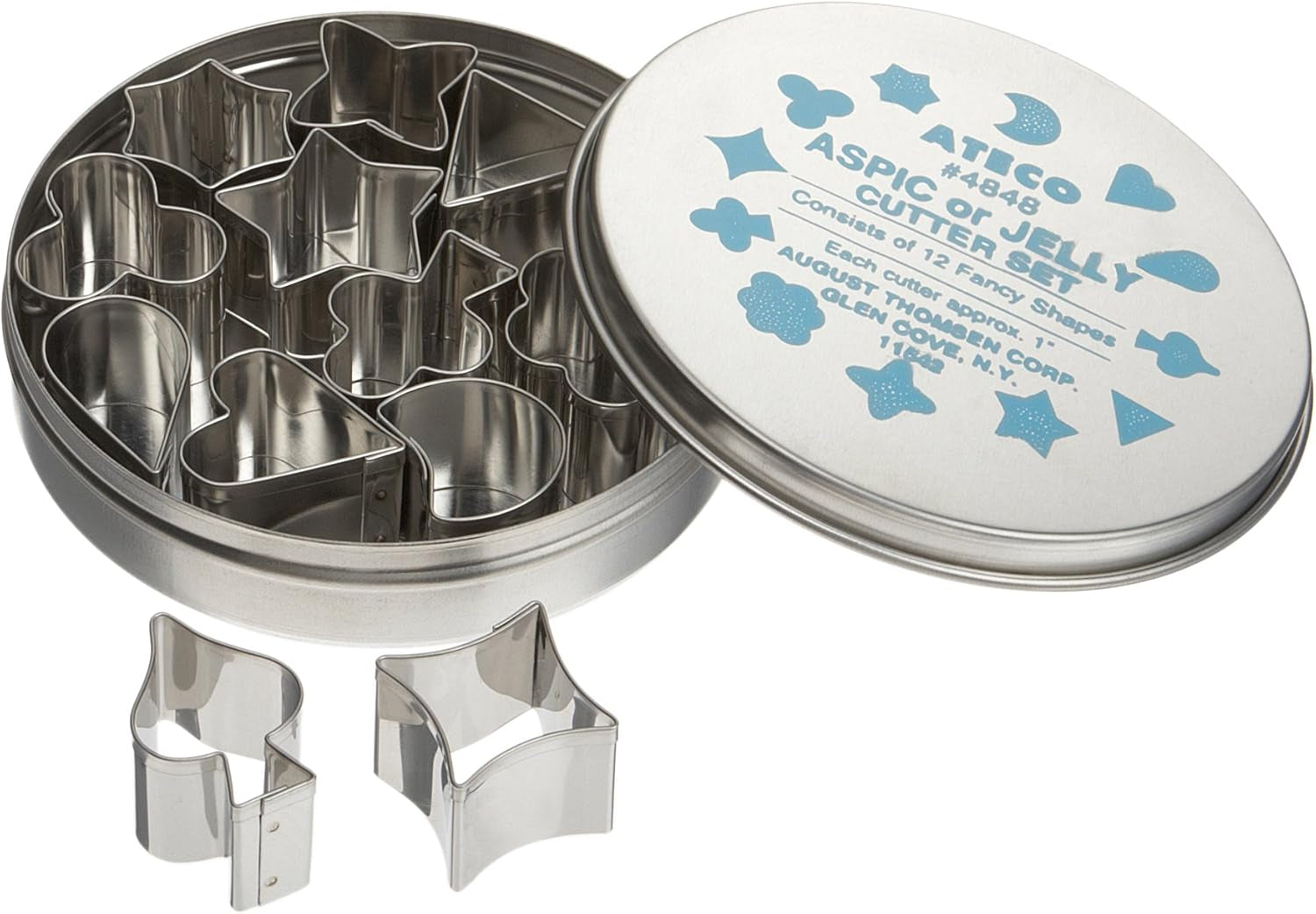 Ateco 3/4-Inch Aspic Cutters, Set of 12