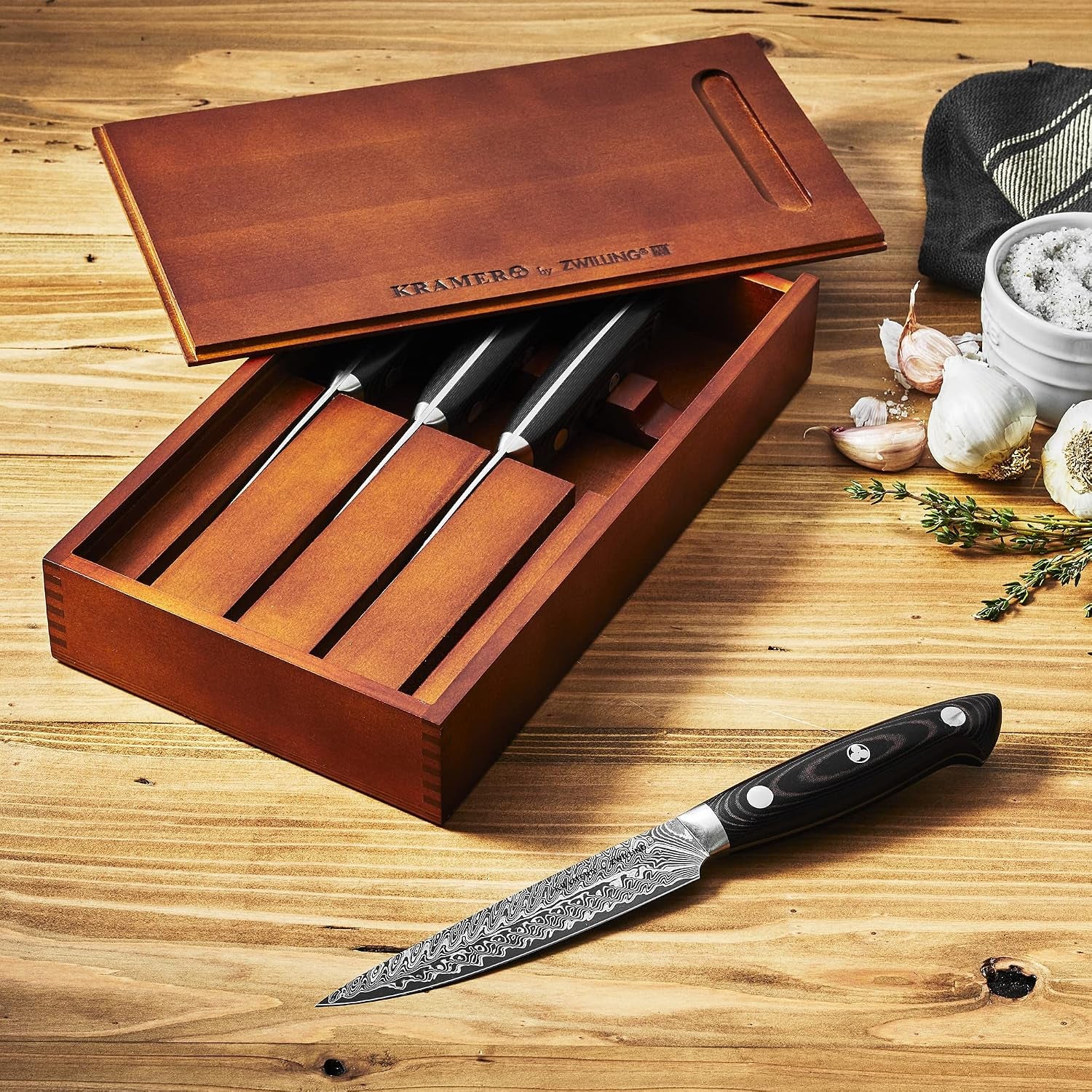 Damascus Steak Knife Set