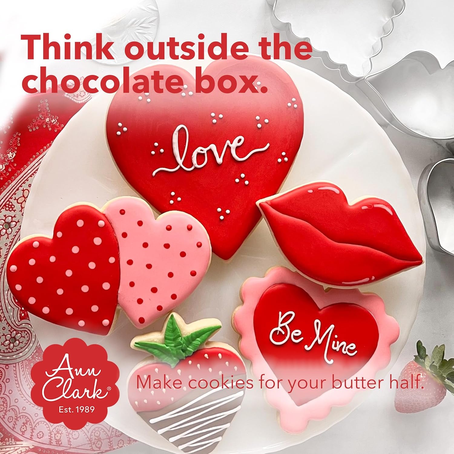 Ann Clark Heart Cookie Cutters 4-Pc Set (2-3/4\", 3-1/4\", 3-3/4\", 4\