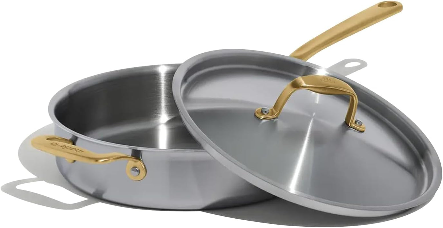 Made In Cookware - 3.5 Quart Stainless Steel Saute Pan - 5 Ply Stainle
