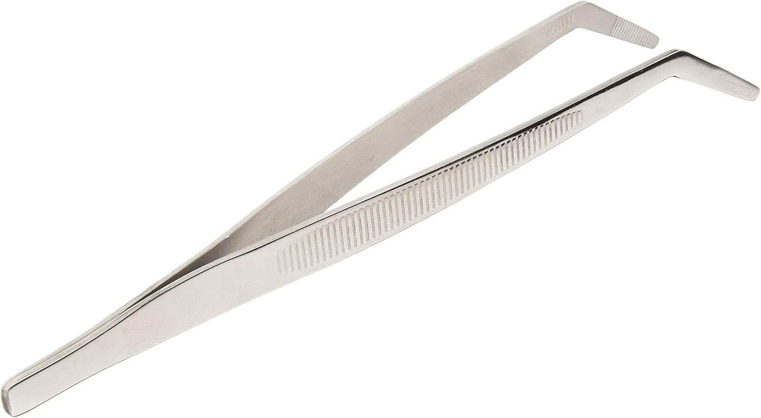 Mercer Culinary 18-8 Stainless Steel Chef Plating Tongs Curved Tip 6-1/8 Inch