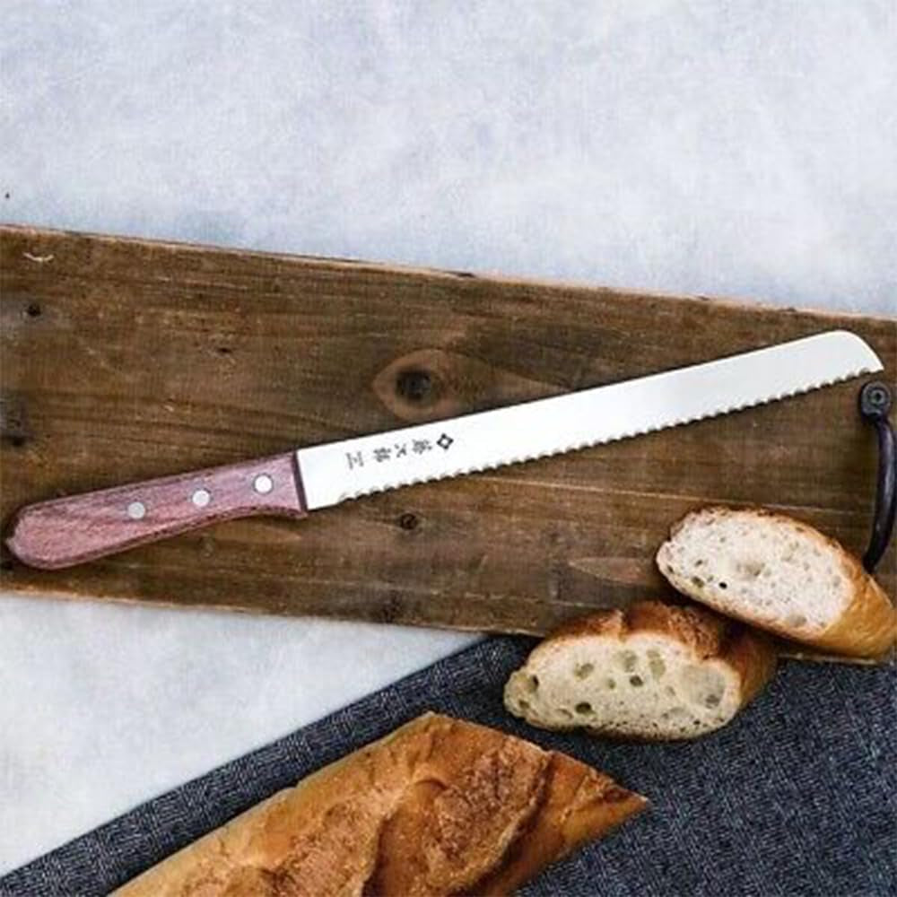 Tojiro Bread Slicer 9.4-Inch Serrated Knife