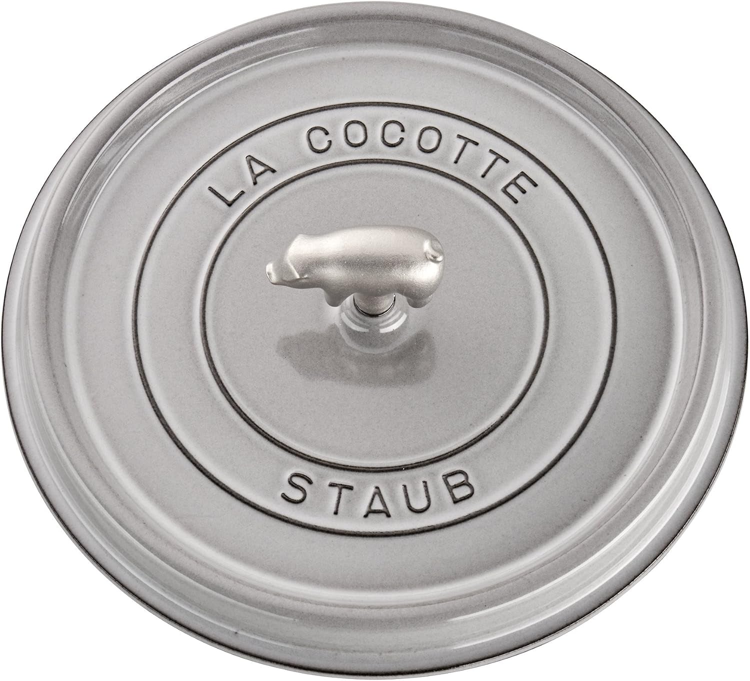 Staub 6-Quart Shallow Wide Round Cocotte - Graphite Grey