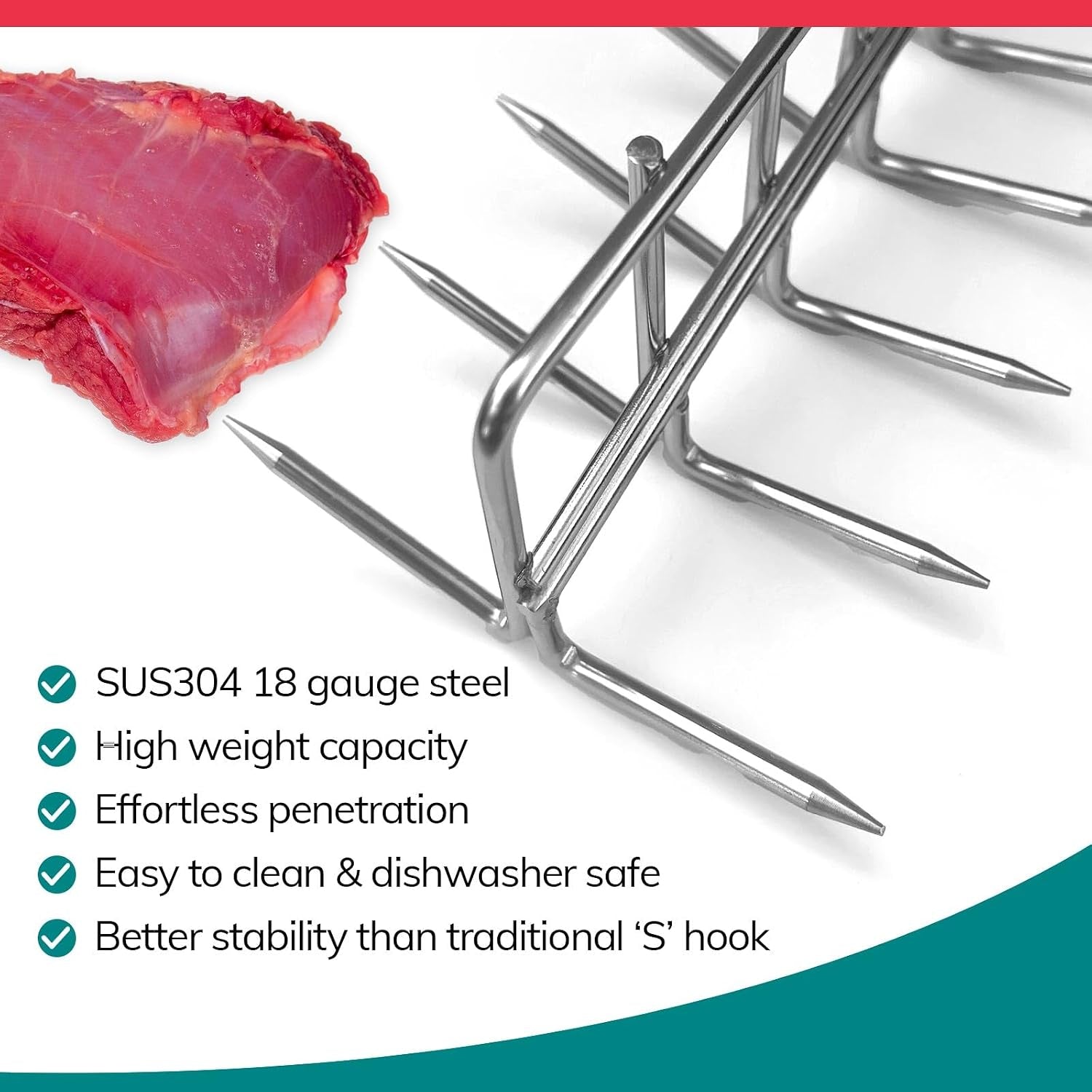 The Sausage Maker LEM Meat Hook Hanger Set